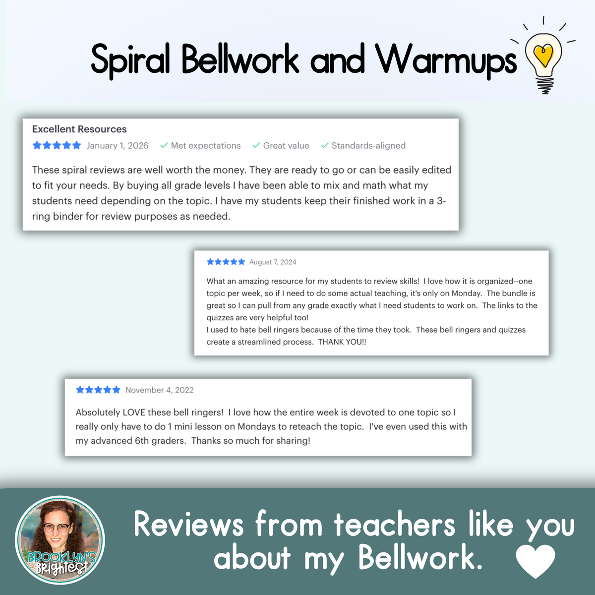 8th Grade Math Spiral Bellringers, Warmups, and Bellwork