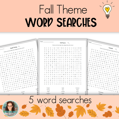 Fall Word Search Bundle