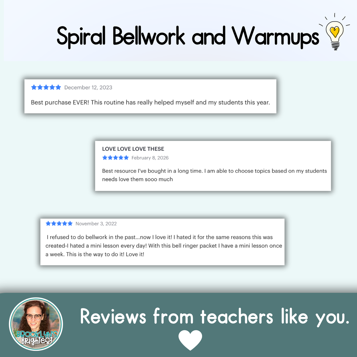 Middle School Math Spiral Review Bellringers, Warmups, and Bellwork