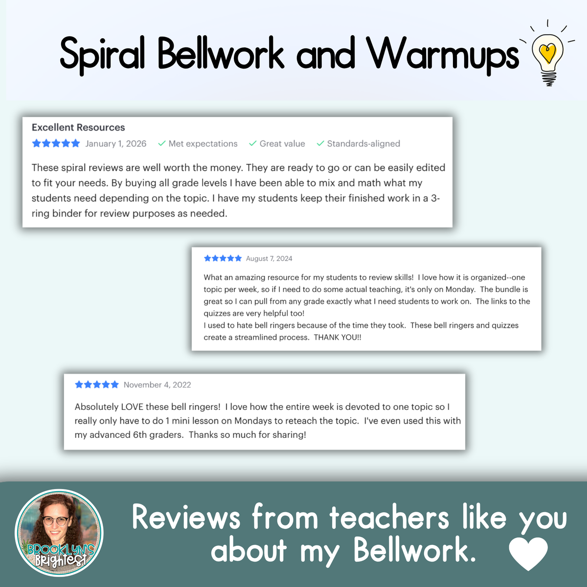 Algebra Two Spiral Bellringers, Warmups, and Bellwork